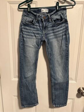 BKE Stella Denim Capris - Light Blue